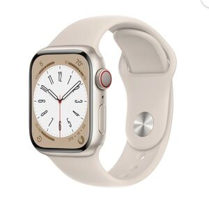 Apple Watch Series 8 GPS + Cellular 41mm Starlight Aluminum Case